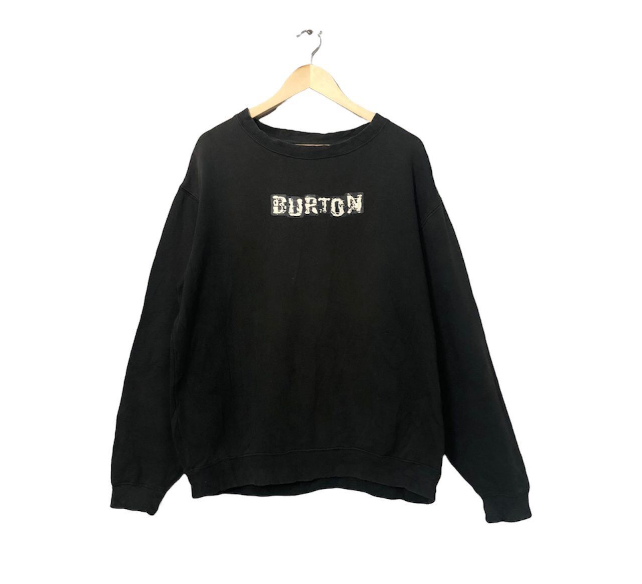 Burton Vintage Burton Spell Out Logo Faded Sweatshirt Size US XL / EU 56 / 4 - 1 Thumbnail