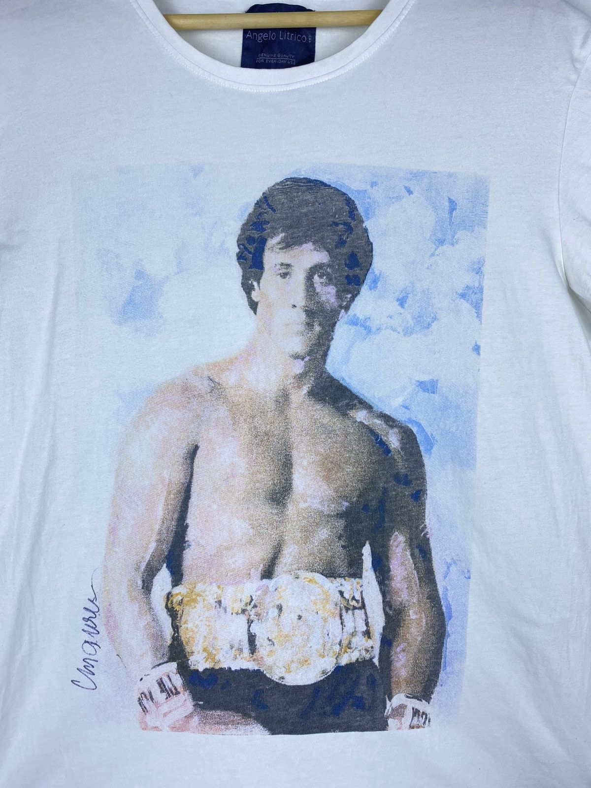 Angelo Litrico NEED GONE 🔥 Vintage Y2K Rocky Balboa Stallone Tee T Shirt Size US XL / EU 56 / 4 - 2 Thumbnail