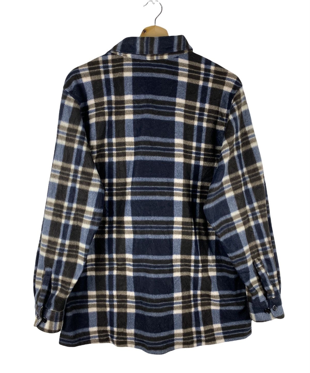 Flannel STEAL🔥Vintage Checkered Fleece Button Up Flannel By Zauber Size US L / EU 52-54 / 3 - 8 Thumbnail