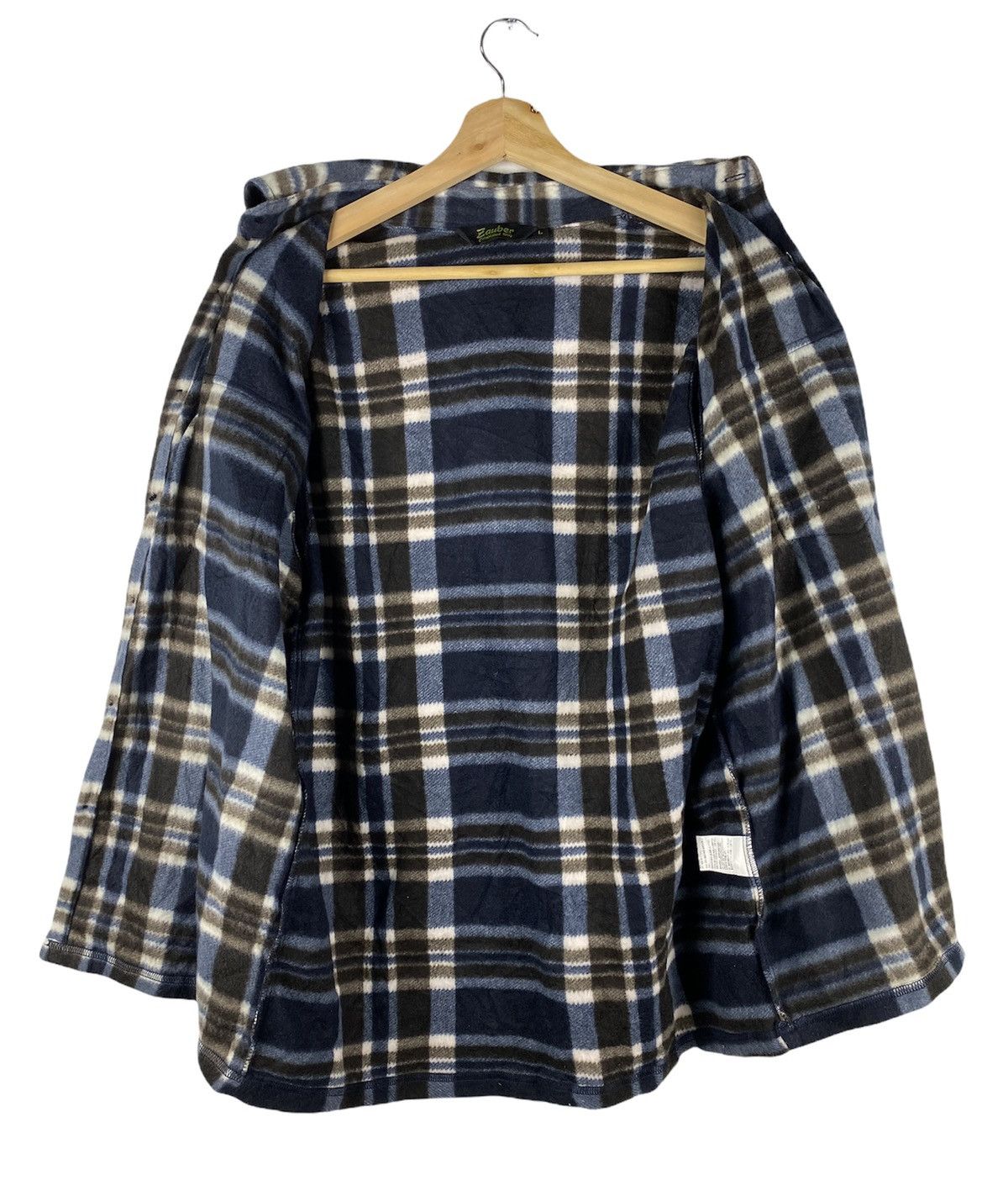 Flannel STEAL🔥Vintage Checkered Fleece Button Up Flannel By Zauber Size US L / EU 52-54 / 3 - 3 Thumbnail