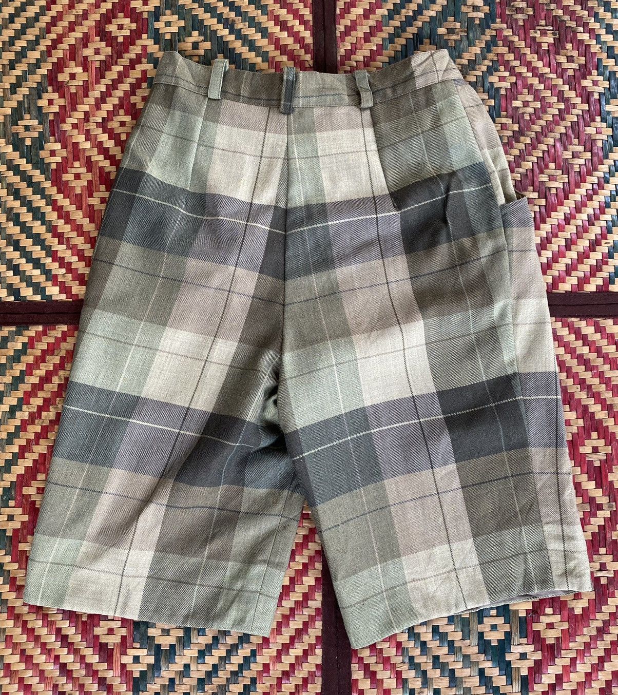 Vintage Vintage Marianti Checkered Shadow Plaid Shorts Pants Size 26" / US 2 / IT 38 - 2 Thumbnail