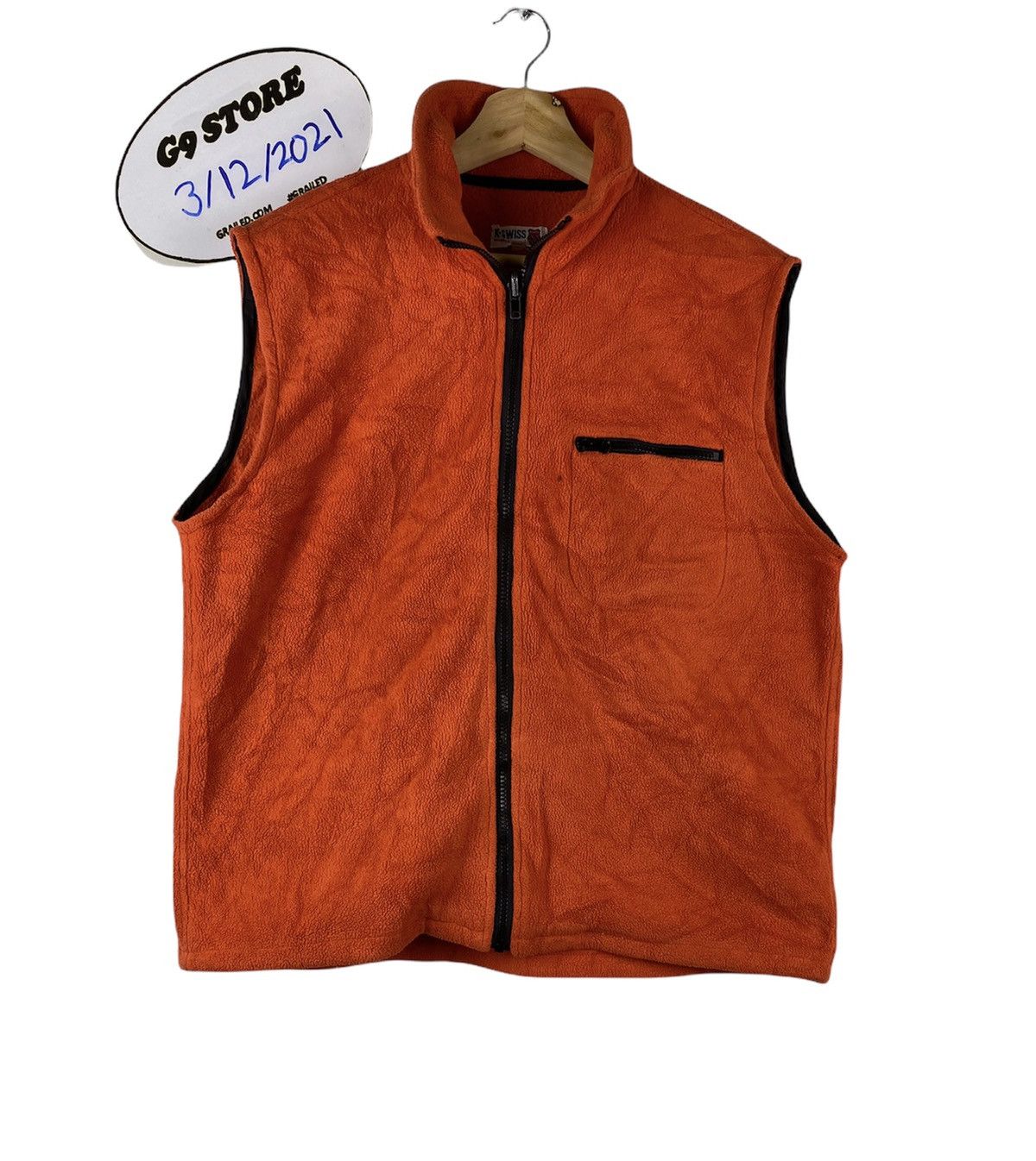 NEED GONE 🔥 Vintage K-Swiss Fleece Zip Up Vest