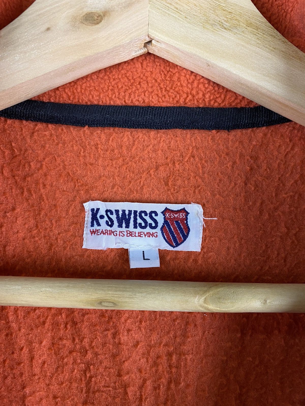 K-Swiss NEED GONE 🔥 Vintage K-Swiss Fleece Zip Up Vest Size US L / EU 52-54 / 3 - 4 Thumbnail