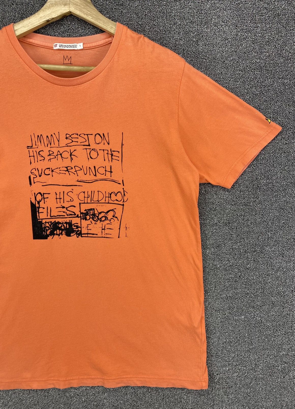 Jean-Michel Basquiat Vintage Y2K Jean Michel Basquiat By Uniqlo Tees T Shirts Size US L / EU 52-54 / 3 - 4 Thumbnail