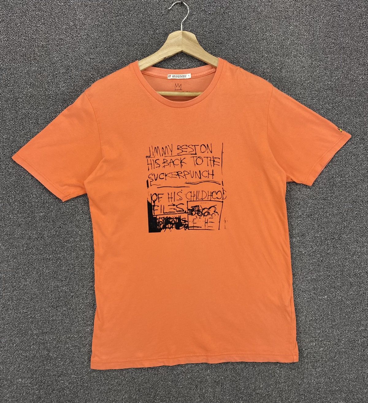 Jean-Michel Basquiat Vintage Y2K Jean Michel Basquiat By Uniqlo Tees T Shirts Size US L / EU 52-54 / 3 - 1 Thumbnail