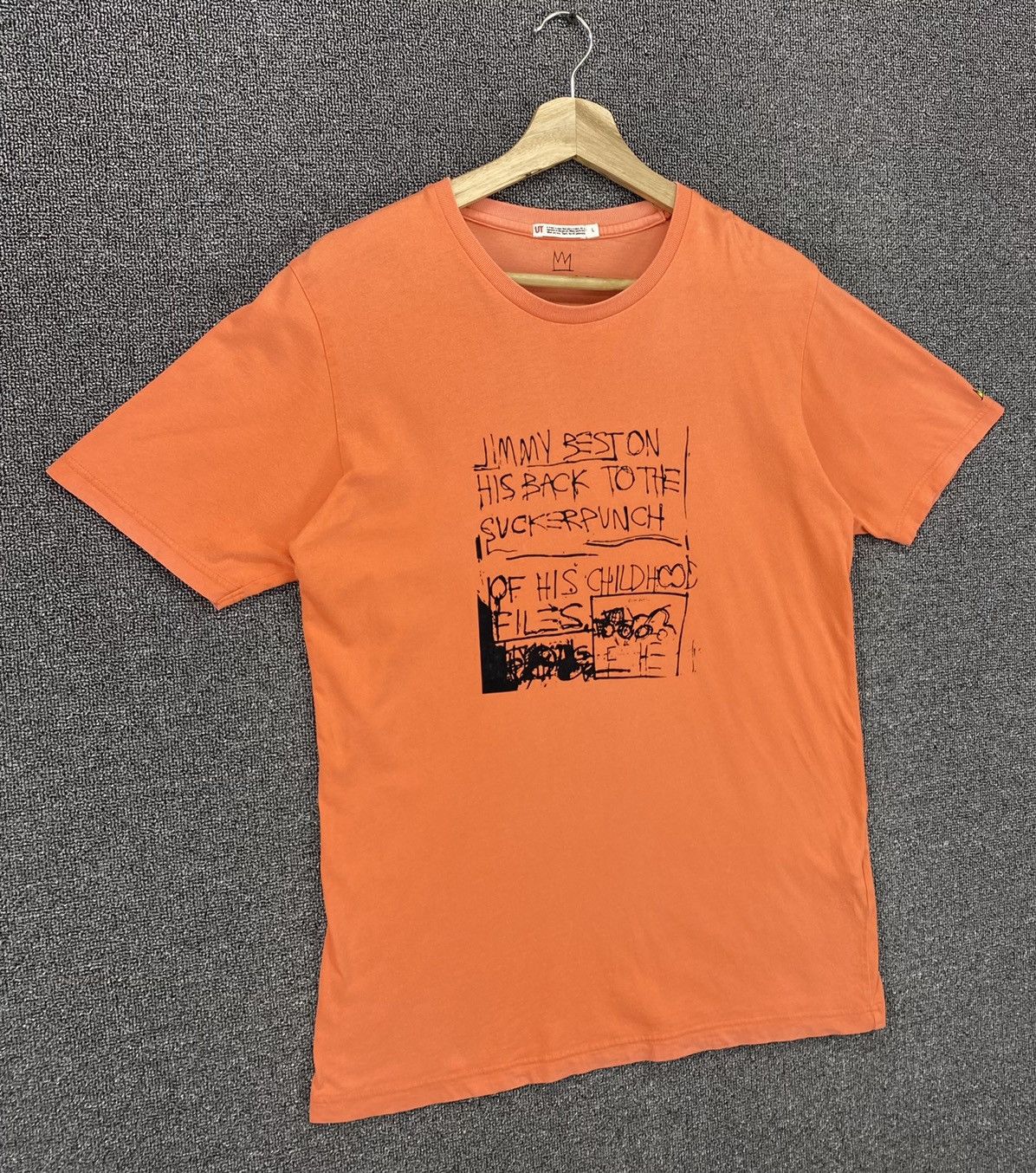 Jean-Michel Basquiat Vintage Y2K Jean Michel Basquiat By Uniqlo Tees T Shirts Size US L / EU 52-54 / 3 - 2 Thumbnail