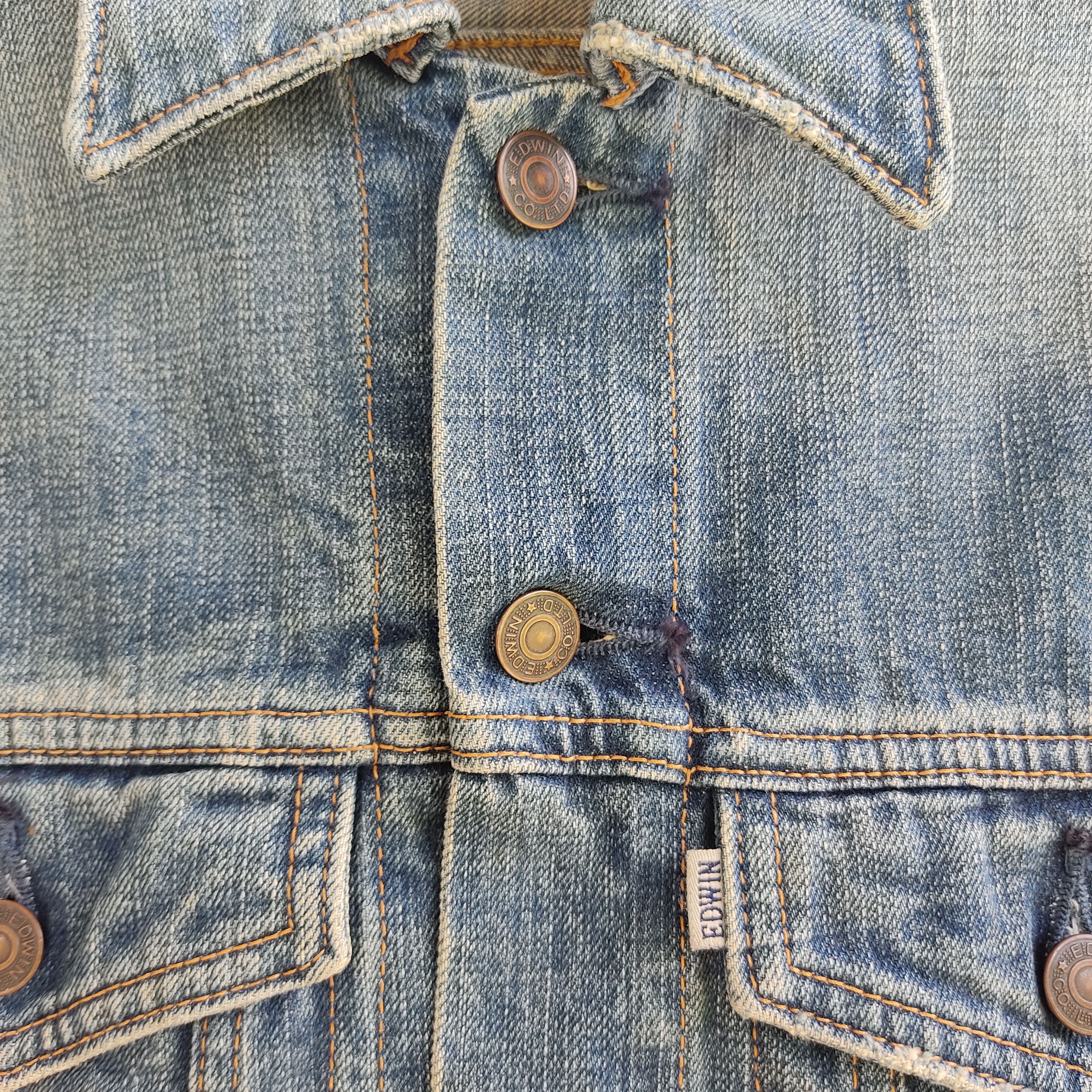 Edwin Vintage Edwin Faded Denim Jacket Size US M / EU 48-50 / 2 - 9 Thumbnail