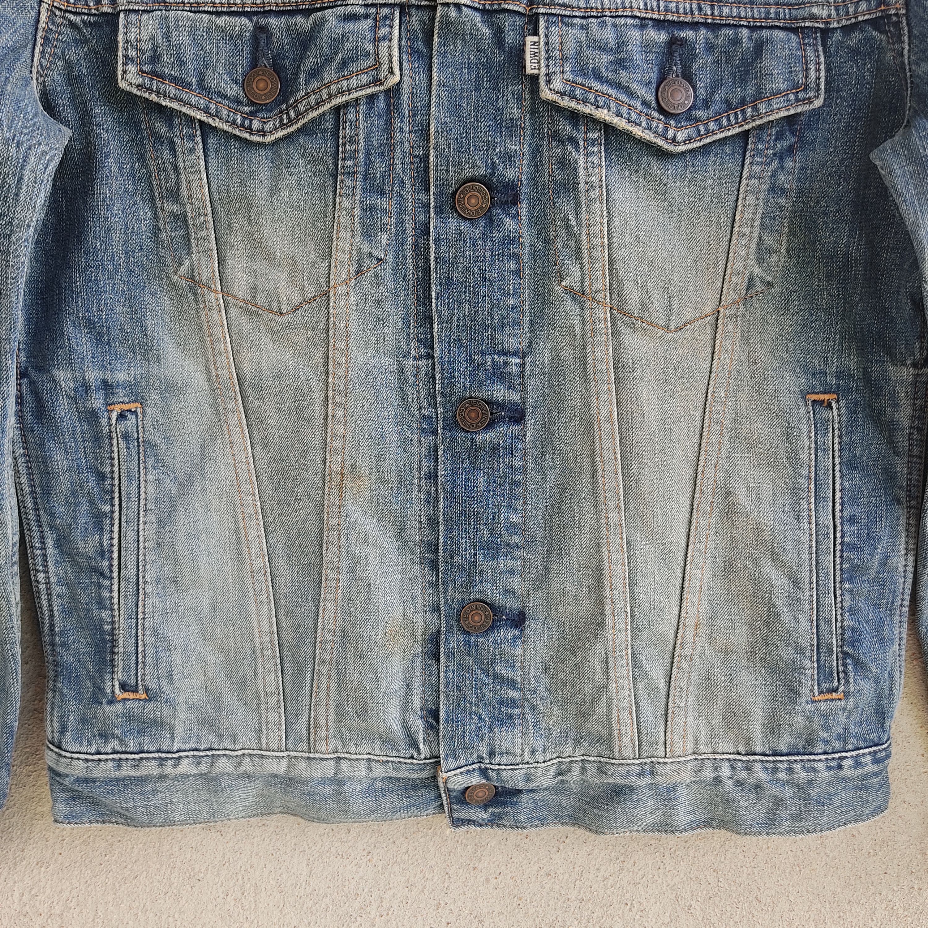 Edwin Vintage Edwin Faded Denim Jacket Size US M / EU 48-50 / 2 - 4 Thumbnail