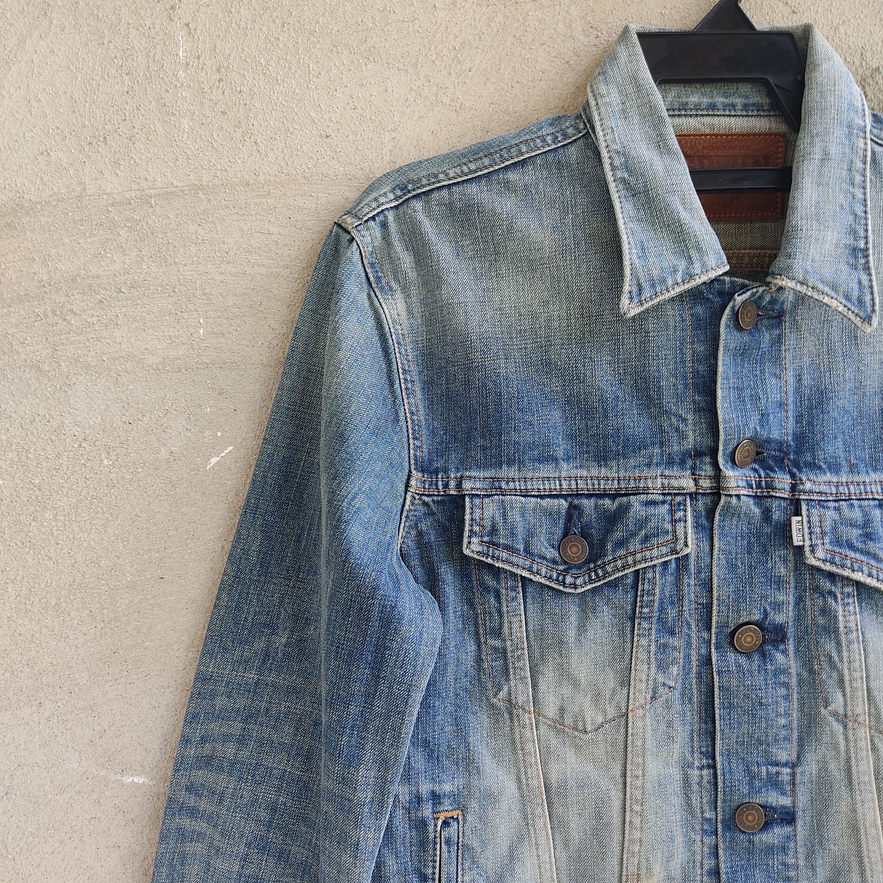 Edwin Vintage Edwin Faded Denim Jacket Size US M / EU 48-50 / 2 - 5 Thumbnail