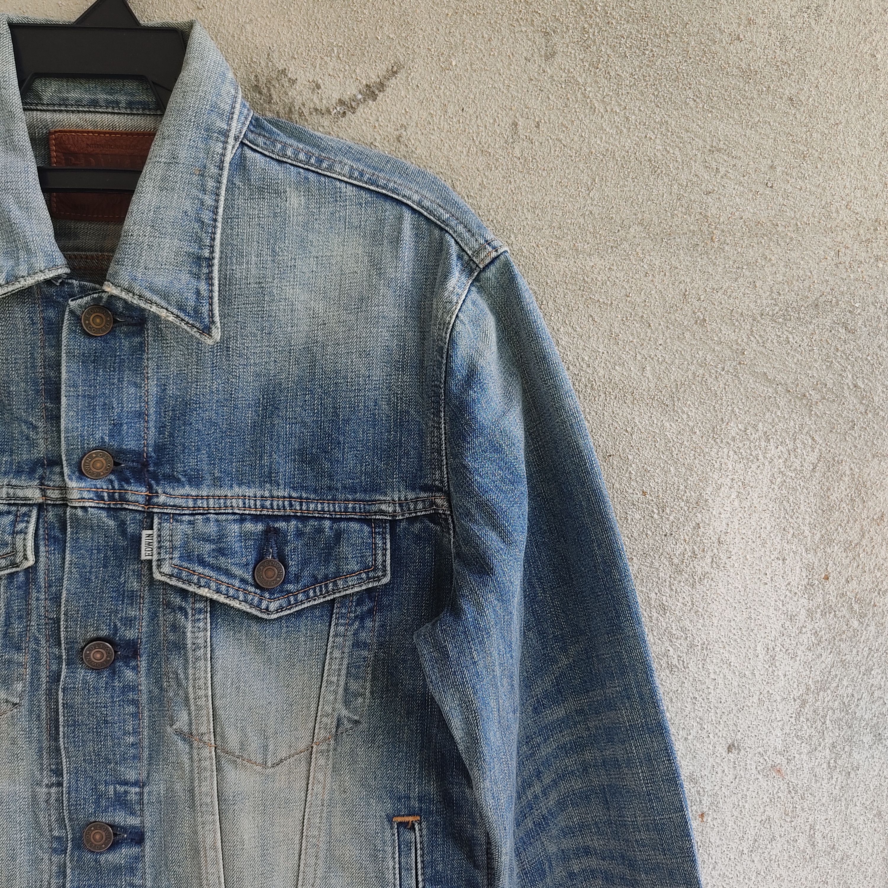 Edwin Vintage Edwin Faded Denim Jacket Size US M / EU 48-50 / 2 - 6 Thumbnail
