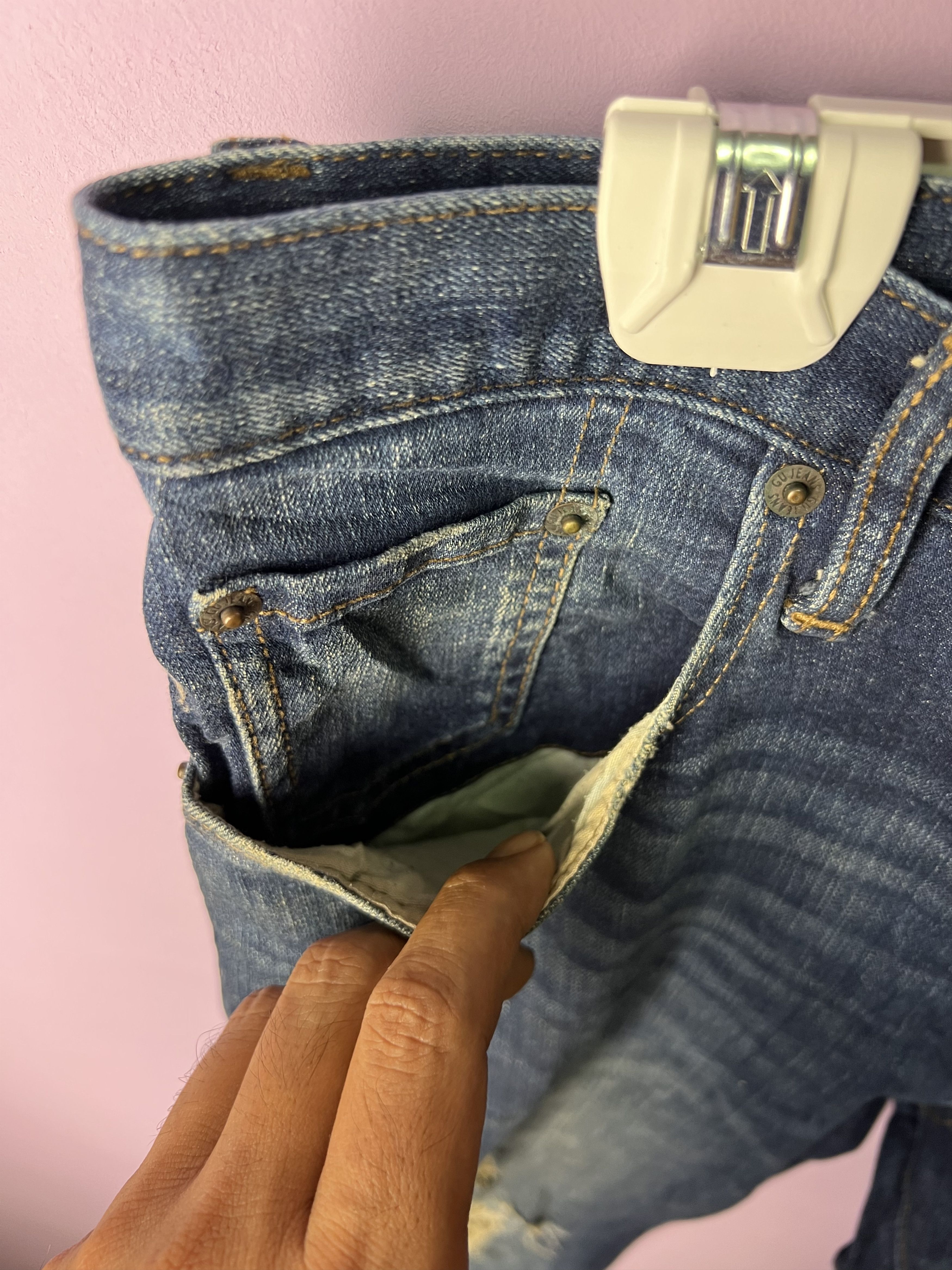 GU 🔥Gu Japanese Brand Distressed Denim Size US 34 / EU 50 - 14 Thumbnail