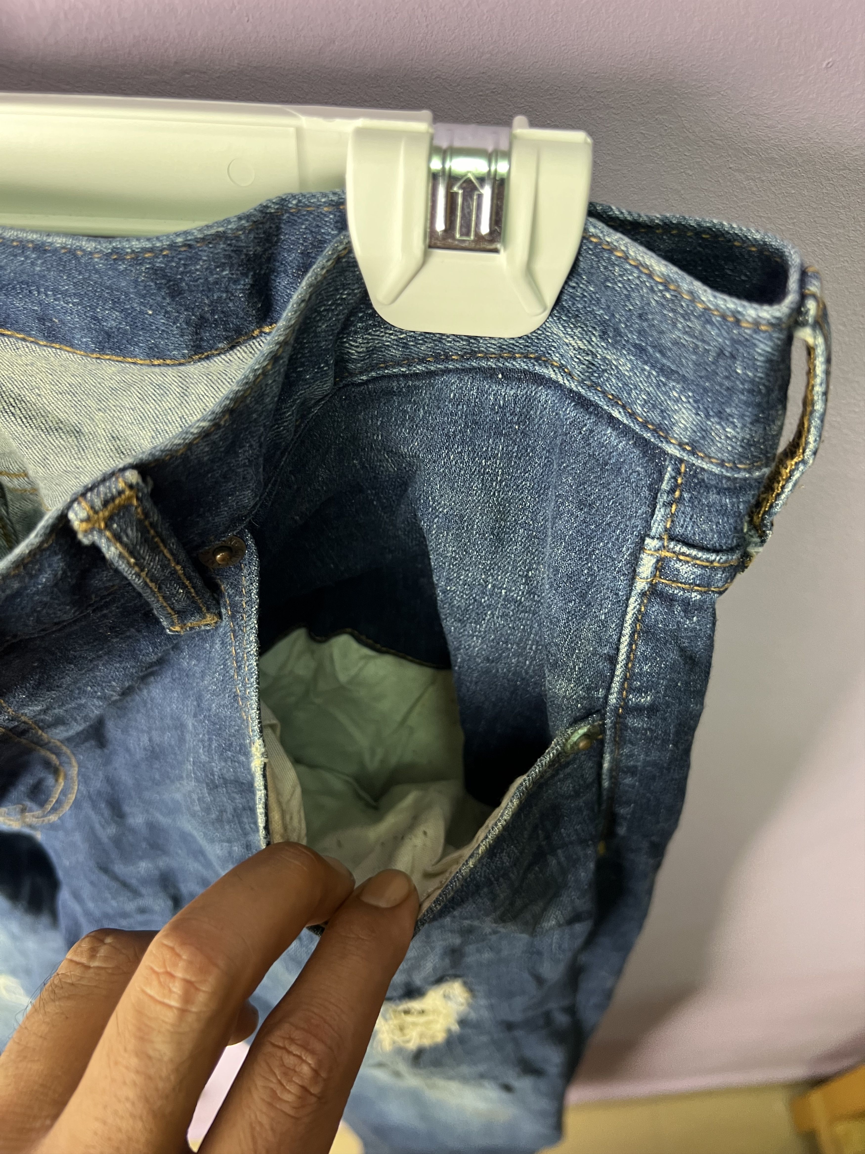 GU 🔥Gu Japanese Brand Distressed Denim Size US 34 / EU 50 - 13 Thumbnail