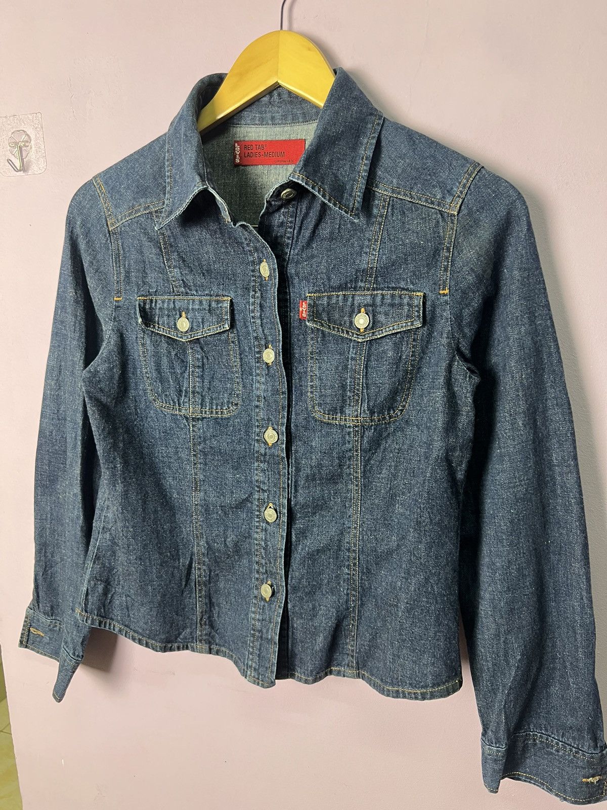 Levi's 🔥Levis Red Tab Ladies Denim Jacket Size S / US 4 / IT 40 - 1 Thumbnail
