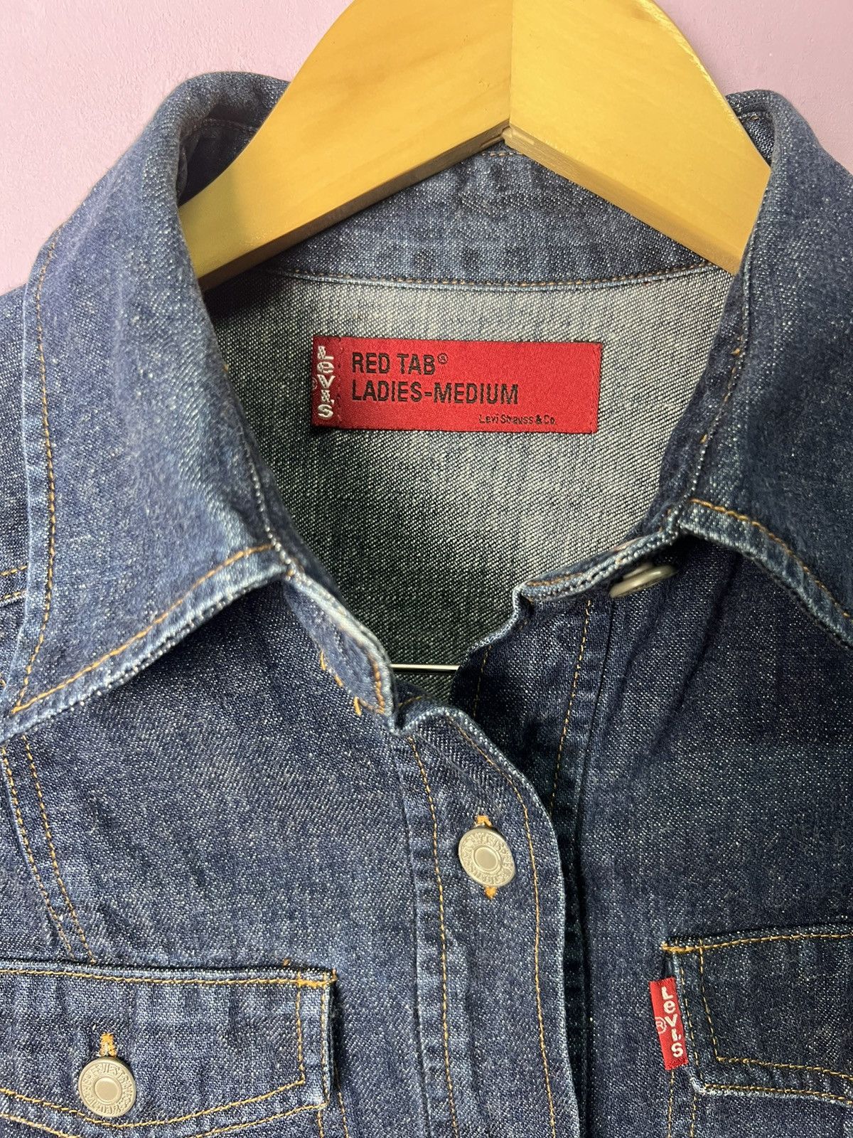 Levi's 🔥Levis Red Tab Ladies Denim Jacket Size S / US 4 / IT 40 - 6 Thumbnail