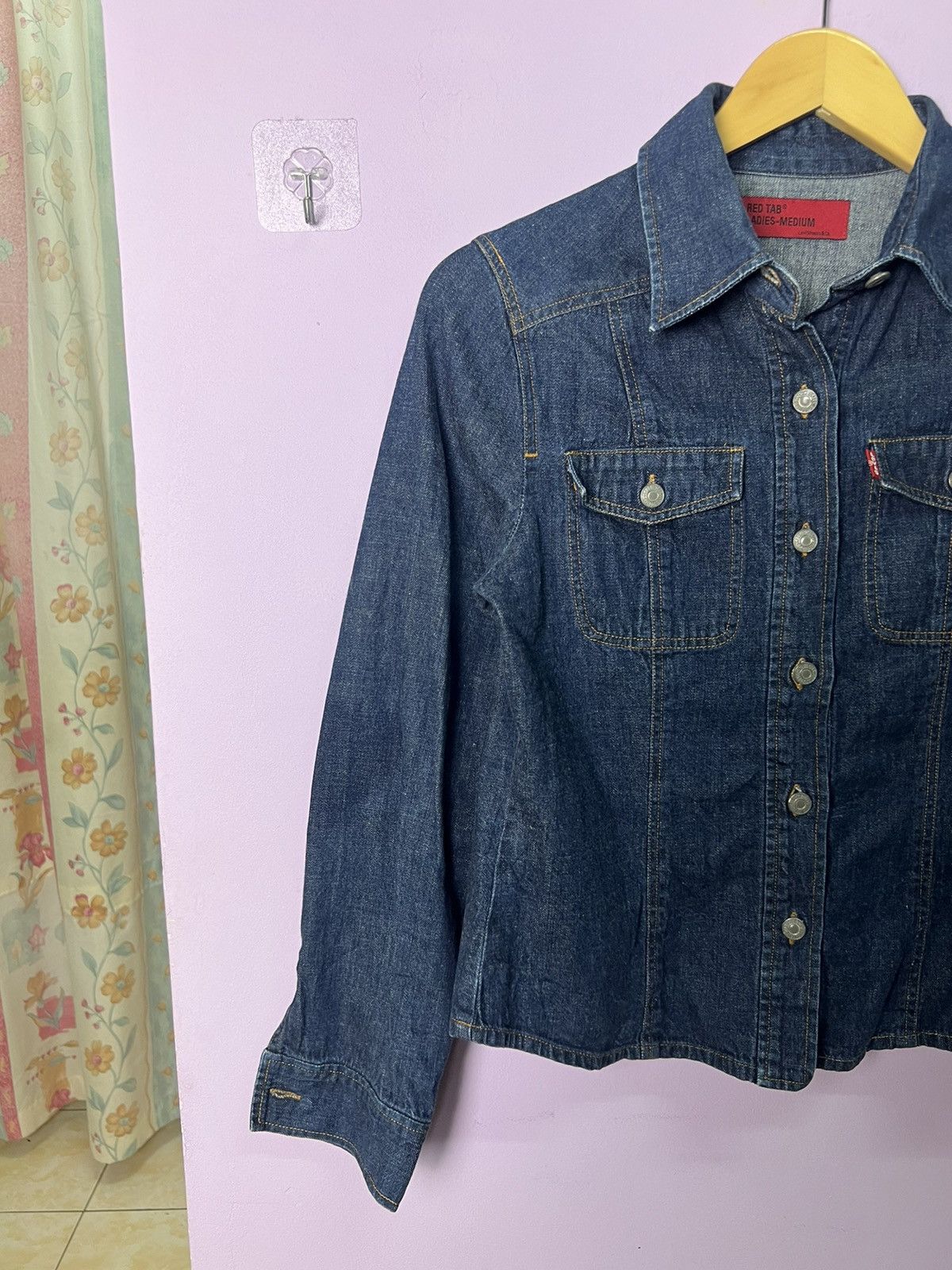 Levi's 🔥Levis Red Tab Ladies Denim Jacket Size S / US 4 / IT 40 - 13 Thumbnail