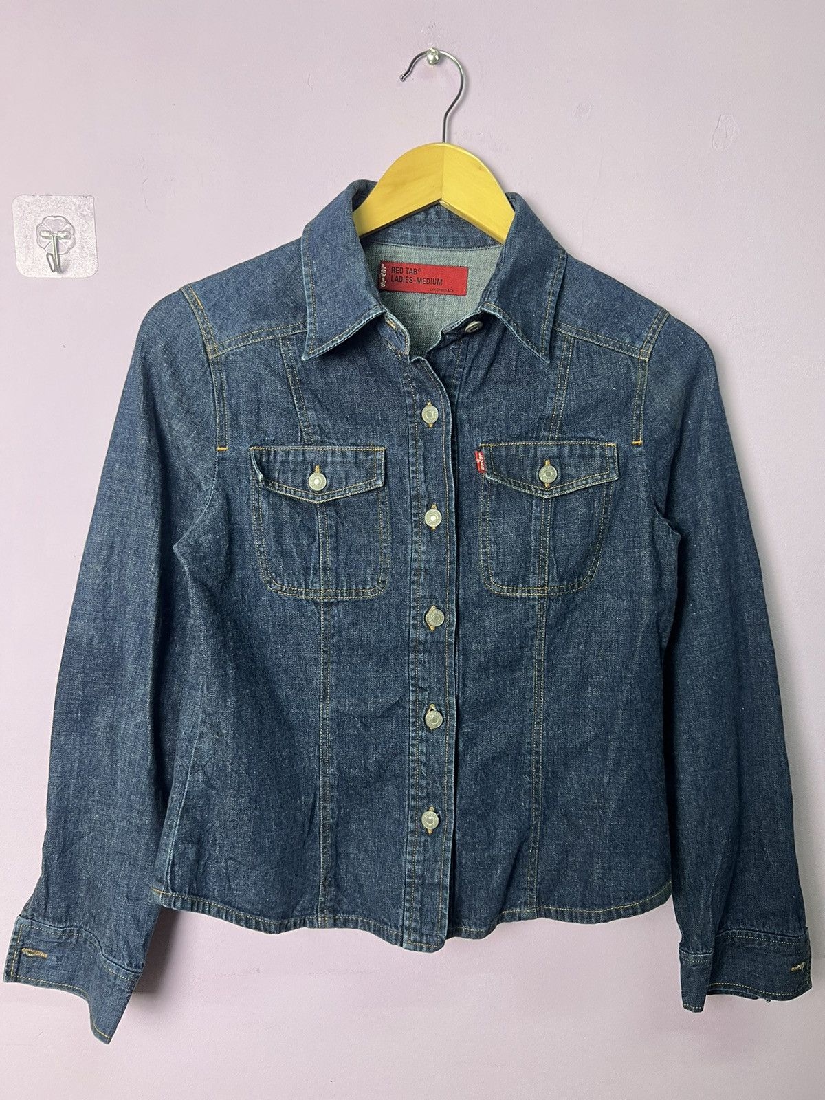 Levi's 🔥Levis Red Tab Ladies Denim Jacket Size S / US 4 / IT 40 - 11 Thumbnail