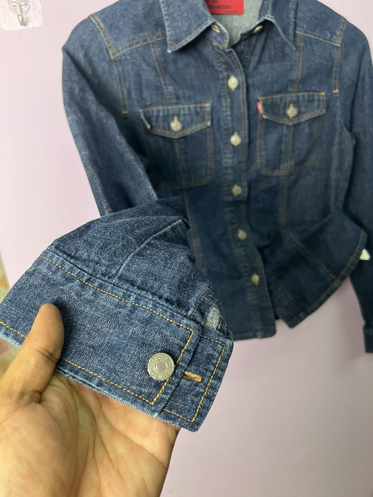 Levi's 🔥Levis Red Tab Ladies Denim Jacket Size S / US 4 / IT 40 - 9 Thumbnail