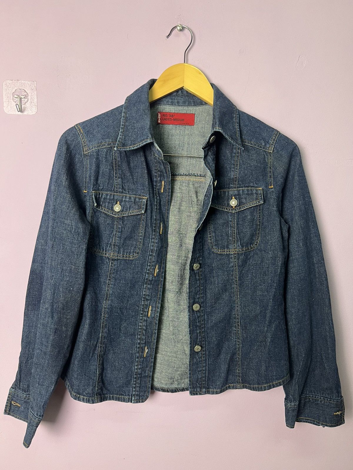 Levi's 🔥Levis Red Tab Ladies Denim Jacket Size S / US 4 / IT 40 - 1 Thumbnail