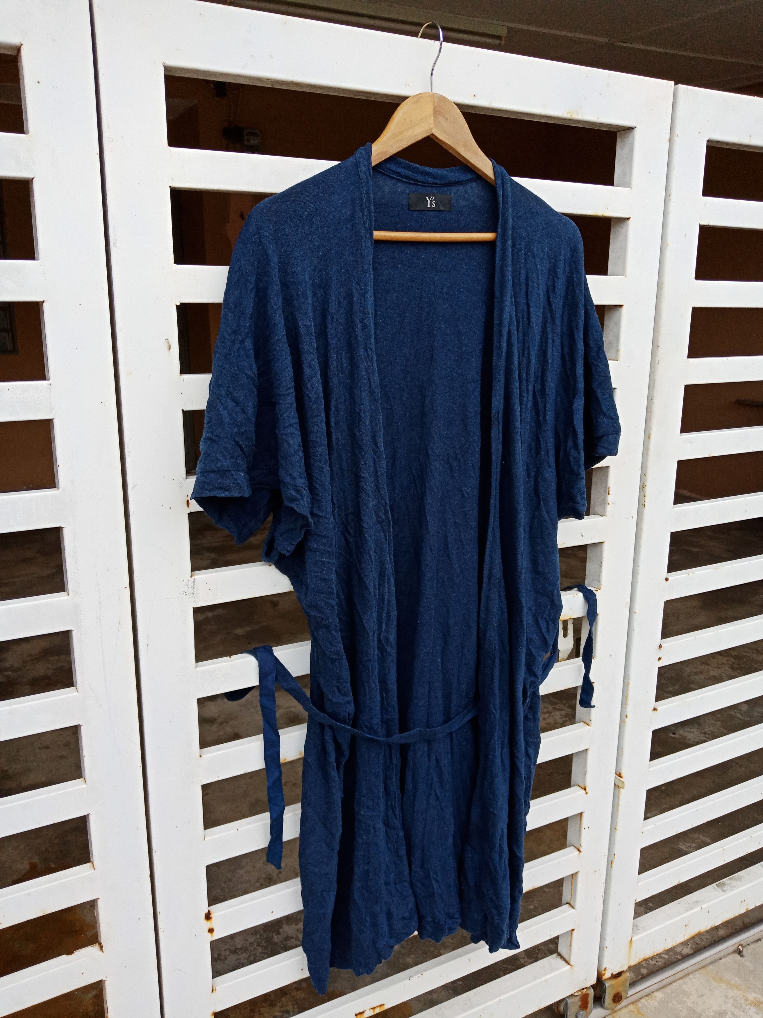 Yohji Yamamoto Yohji Yamamoto Cotton Cloaks Capes Size US L / EU 52-54 / 3 - 3 Thumbnail