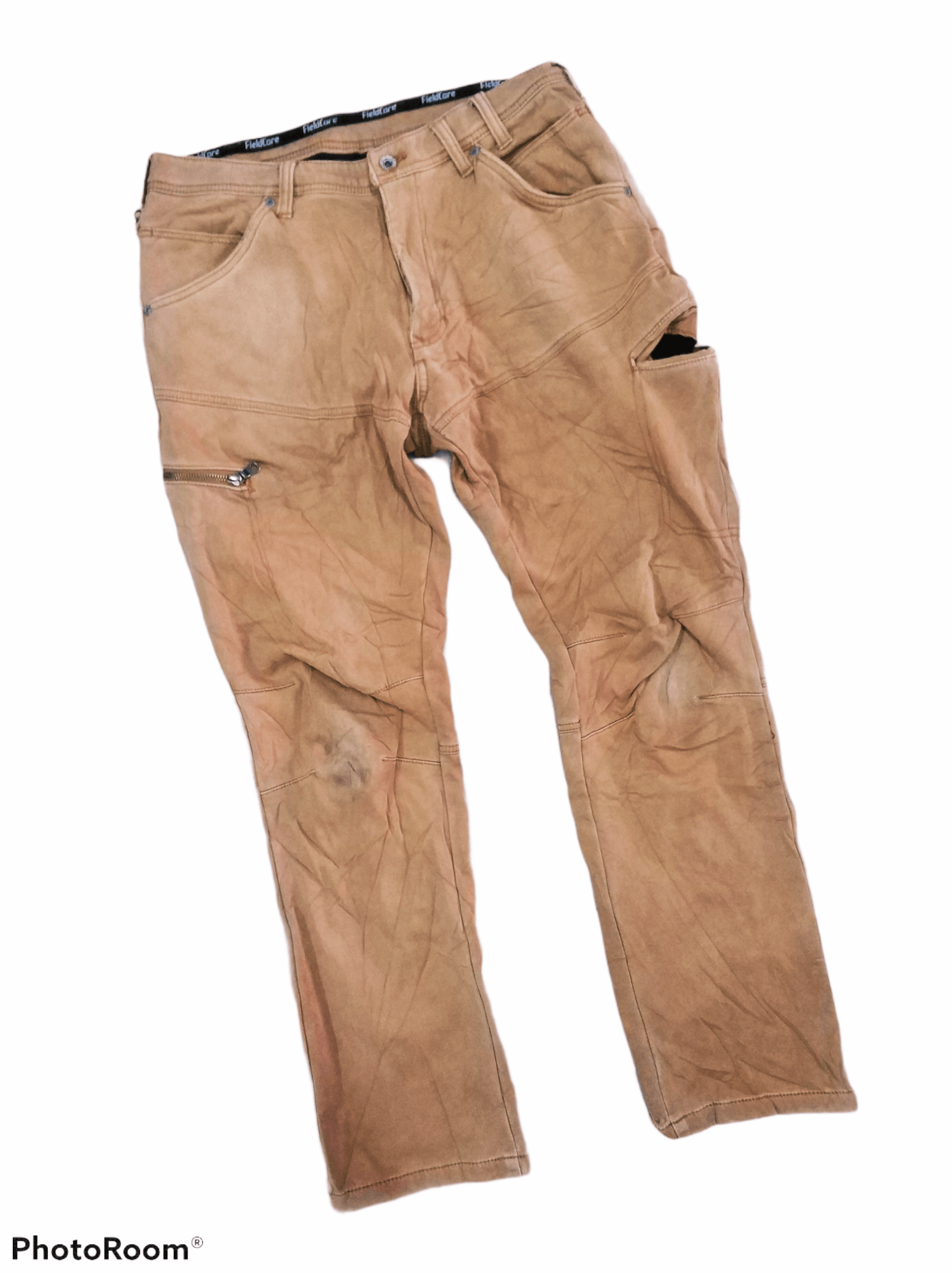 Japanese Brand 🔥Distressed Six Pockets Fieldcore Cargo Pants Size US 33 - 1 Thumbnail