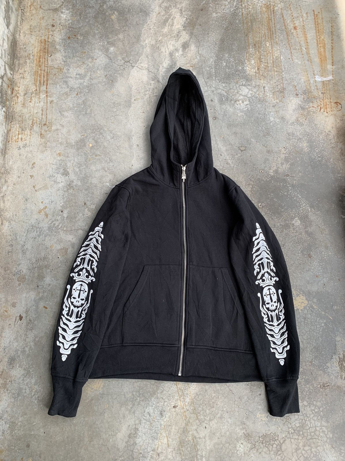 Japanese Brand JapaneseBrand Maker Hoodie Skull Chrome Hearts Inspired Size US M / EU 48-50 / 2 - 2 Thumbnail