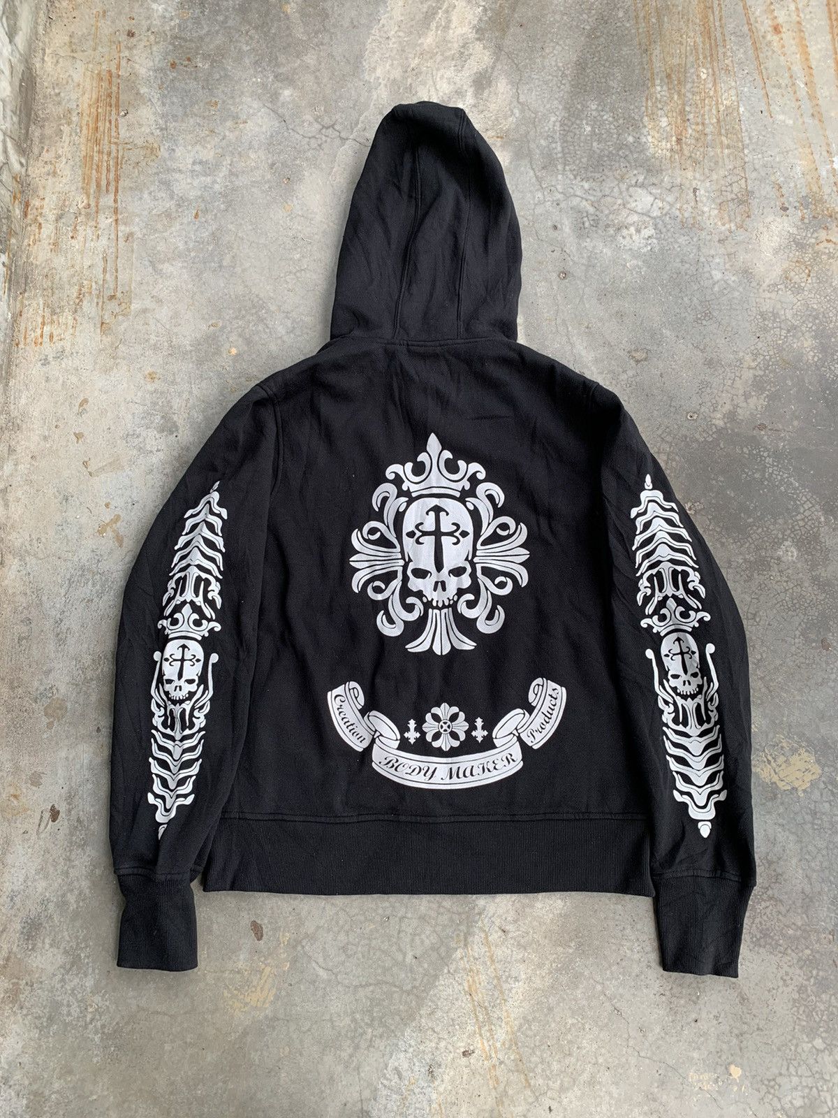 JapaneseBrand Maker Hoodie Skull Chrome Hearts Inspired