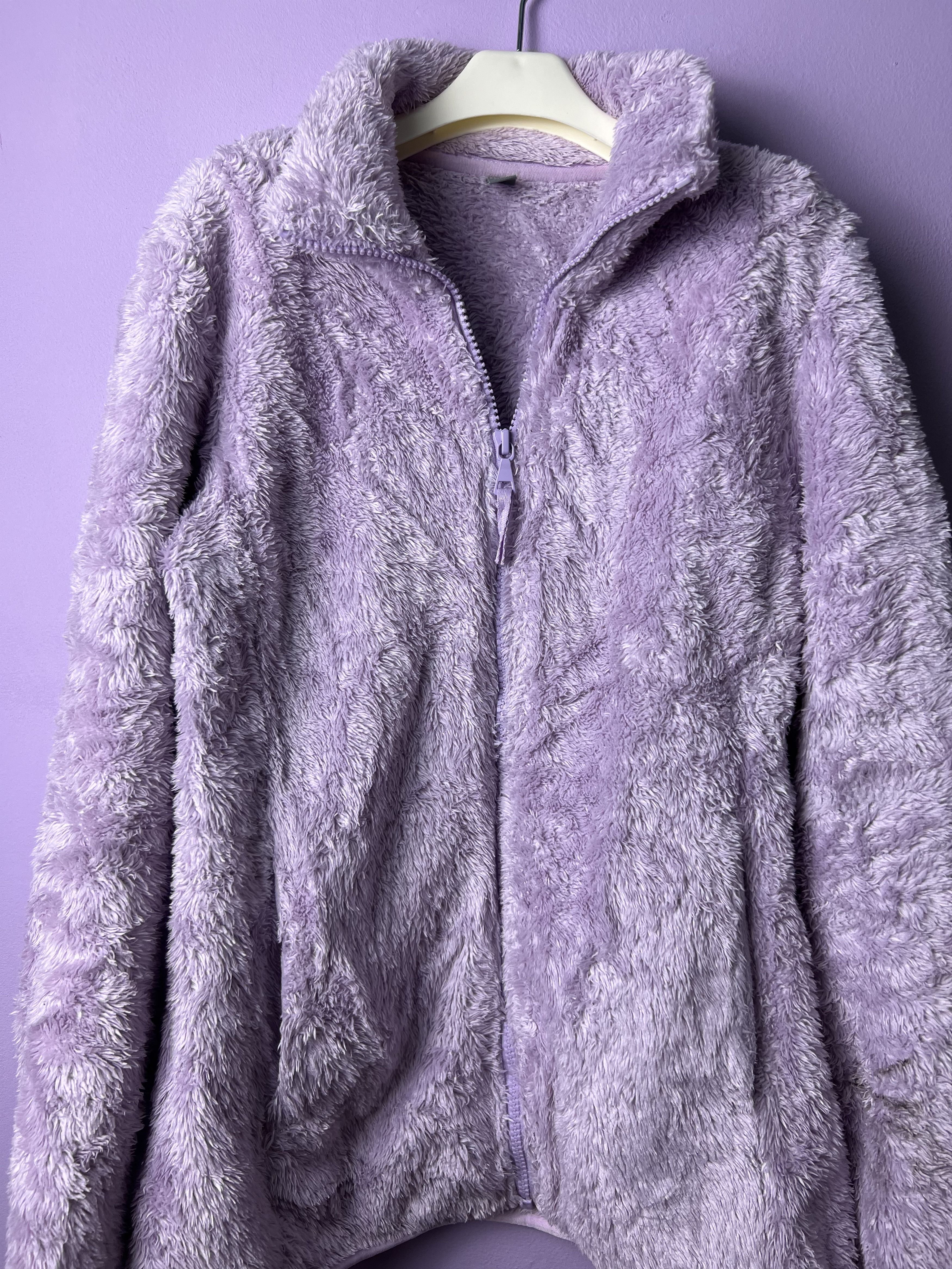 Japanese Brand 🔥Purple Uniqlo Faux Fur Zipper Jackets Size US S / EU 44-46 / 1 - 8 Thumbnail