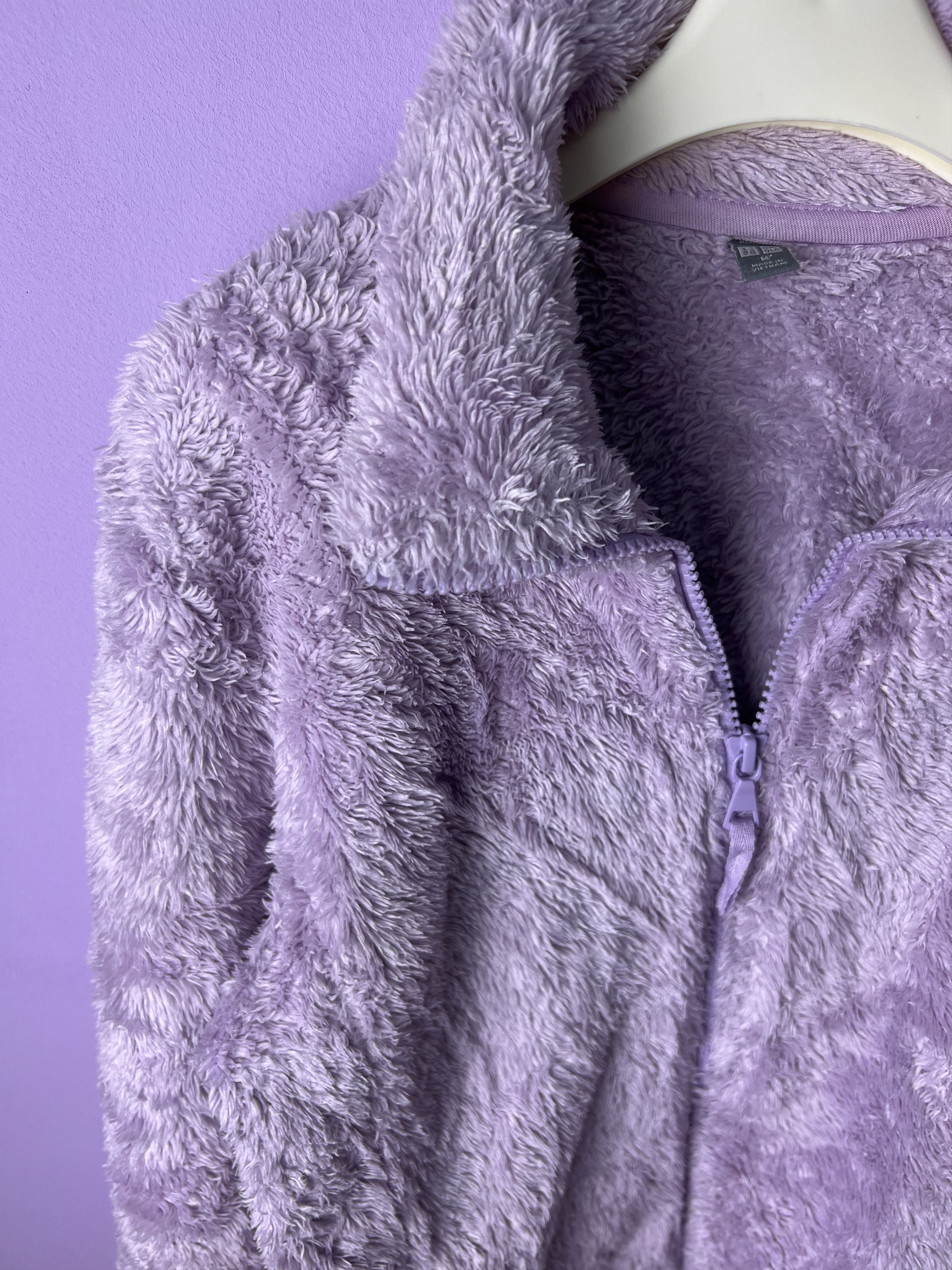 Japanese Brand 🔥Purple Uniqlo Faux Fur Zipper Jackets Size US S / EU 44-46 / 1 - 6 Thumbnail