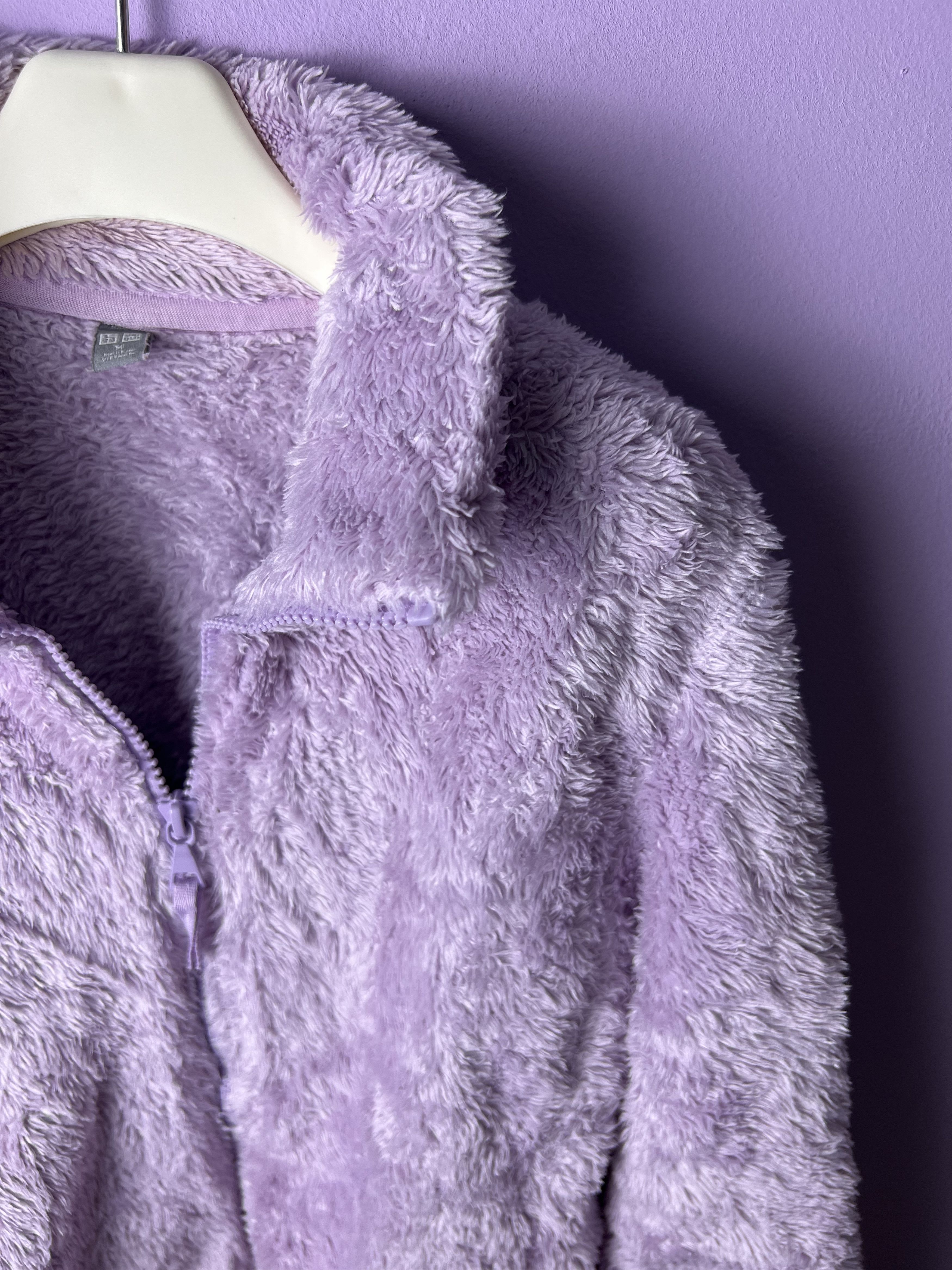 Japanese Brand 🔥Purple Uniqlo Faux Fur Zipper Jackets Size US S / EU 44-46 / 1 - 5 Thumbnail