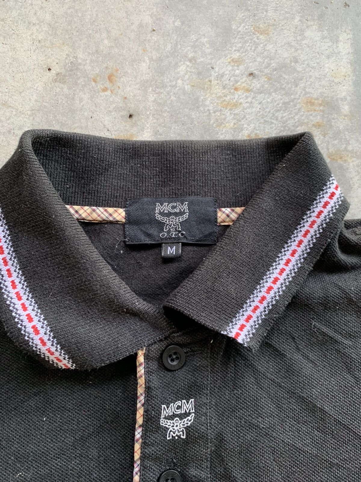 MCM Vintage 90s MCM Centre Embroided Logo Polo Tshirt Size US M / EU 48-50 / 2 - 3 Thumbnail