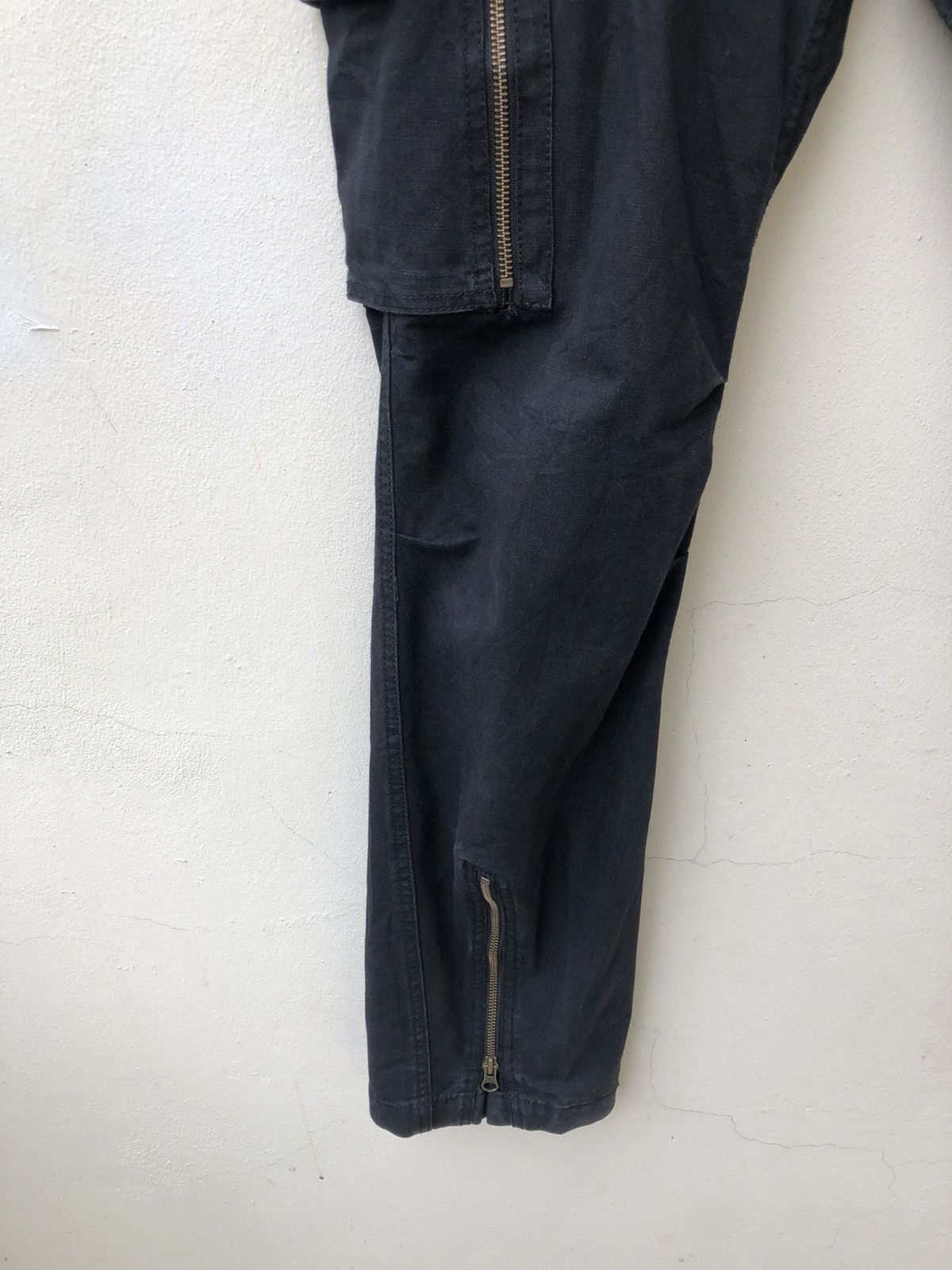 wjk Acoustic Japan Black Parachute Flare Cargo Trouser Pant Size US 31 - 13 Thumbnail