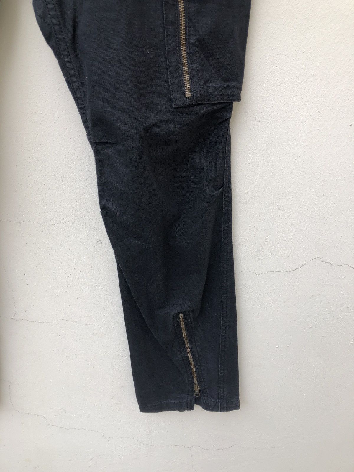 wjk Acoustic Japan Black Parachute Flare Cargo Trouser Pant Size US 31 - 14 Thumbnail