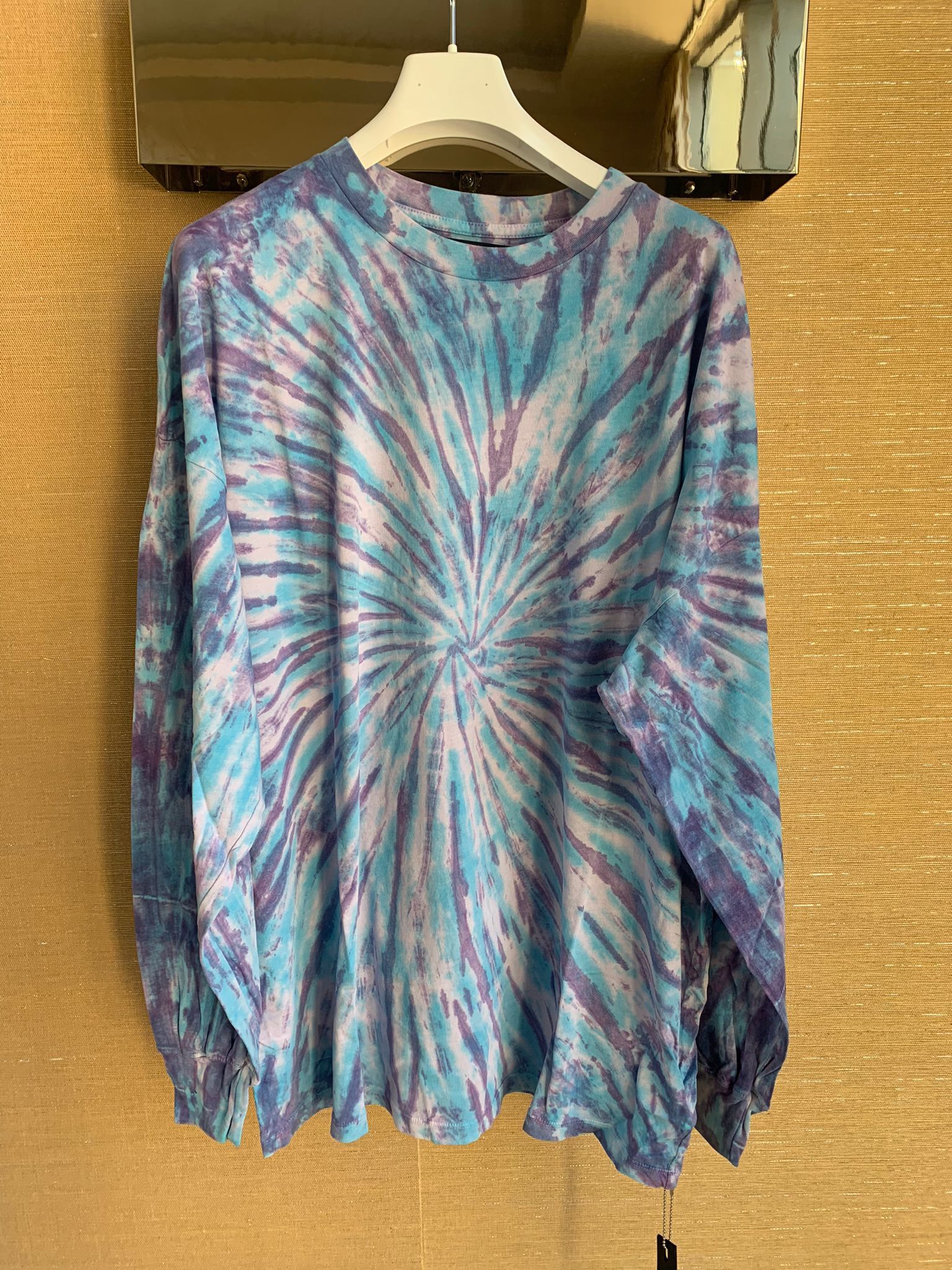 image of Amiri Oversized Hippie Tie Dye Tee, Ls, Men's (Size Medium)