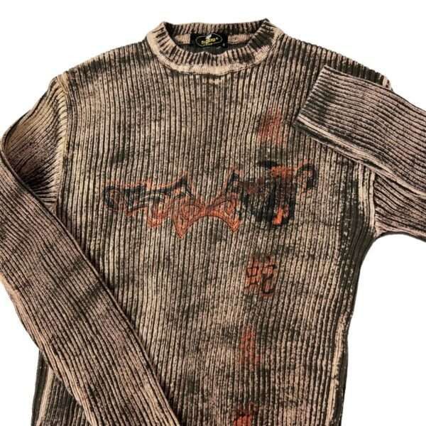 Vintage Vintage Cyber Y2K Striped Sweater Size US S / EU 44-46 / 1 - 4 Thumbnail