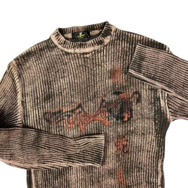 Vintage Vintage Cyber Y2K Striped Sweater Size US S / EU 44-46 / 1 - 3 Thumbnail