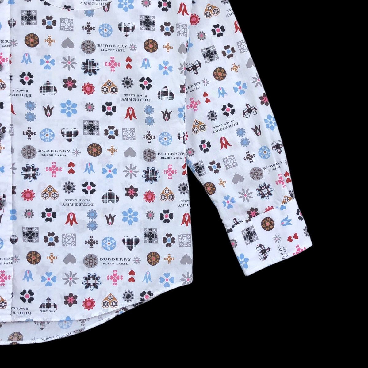 Burberry Burberry BlackLabel Spell Out Over Print Long Sleeve Size US M / EU 48-50 / 2 - 8 Thumbnail