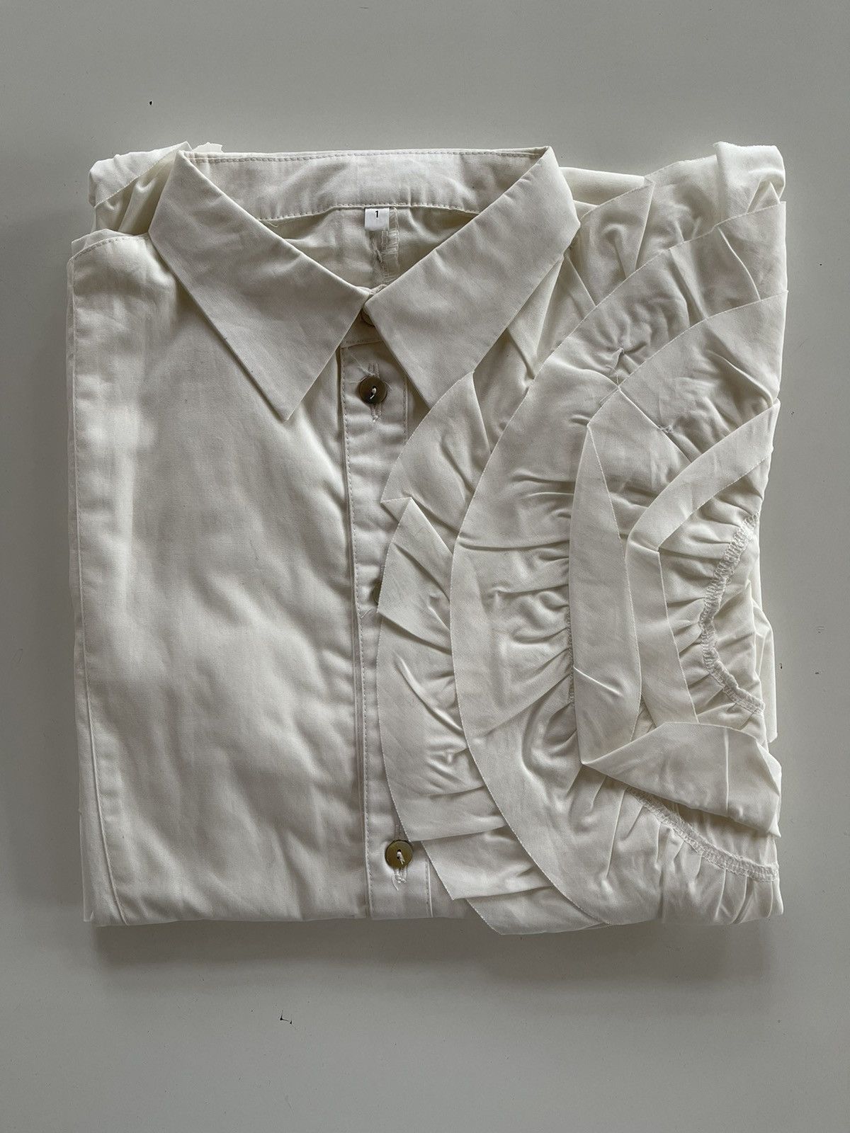 Aleksandr Manamis Cotton Shirt with Frills