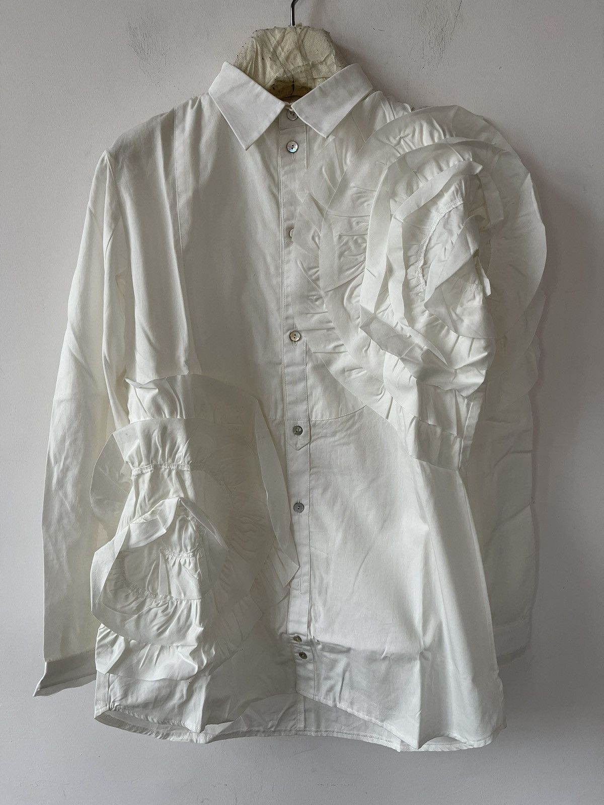 Aleksandr Manamis Cotton Shirt with Frills