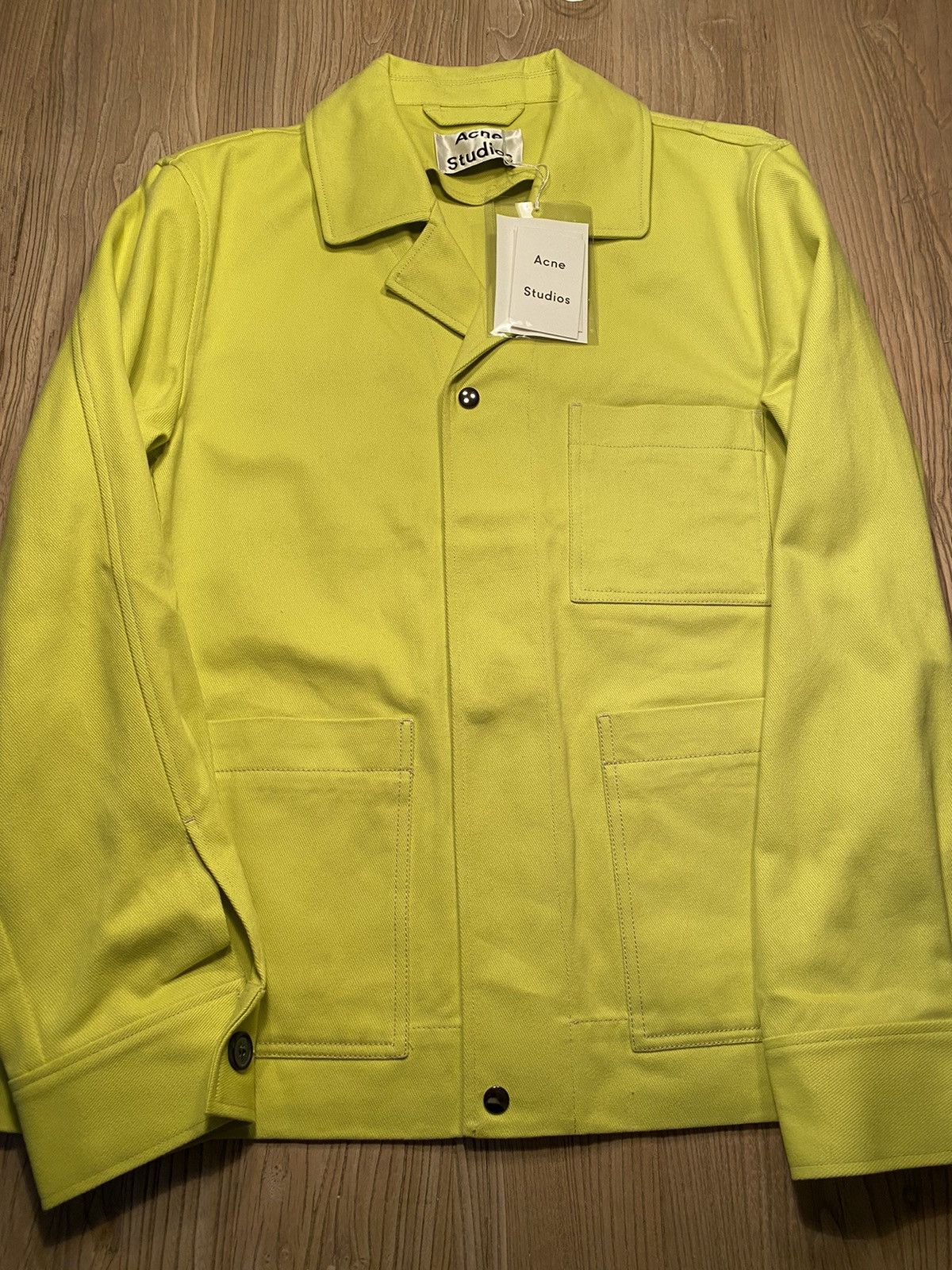 image of Acne Studios Volt Green Work Jacket, Men's (Size Medium)