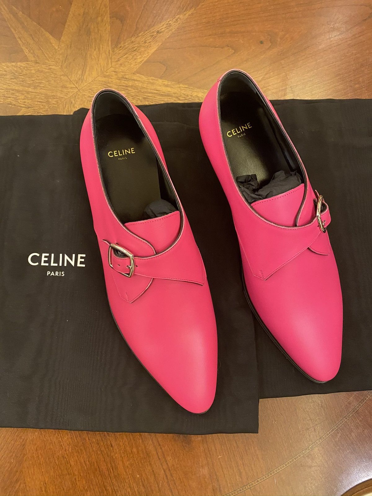 Celine × Hedi Slimane Rare pink jacno Sz40 Size US 7 / EU 40 - 1 Thumbnail