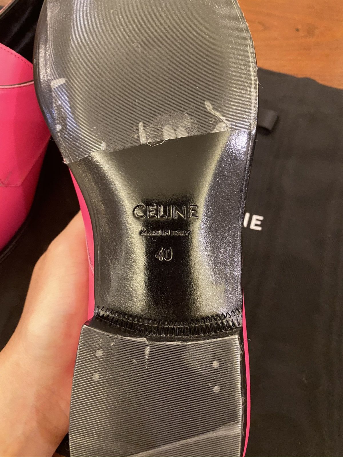 Celine × Hedi Slimane Rare pink jacno Sz40 Size US 7 / EU 40 - 5 Thumbnail