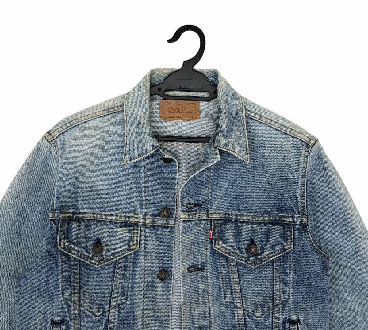 Levi's 🔥Vintage 90s Levi's Trucker Denim Jacket Made In USA Size US S / EU 44-46 / 1 - 5 Thumbnail