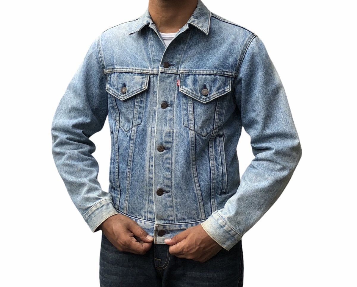 Levi's 🔥Vintage 90s Levi's Trucker Denim Jacket Made In USA Size US S / EU 44-46 / 1 - 2 Thumbnail