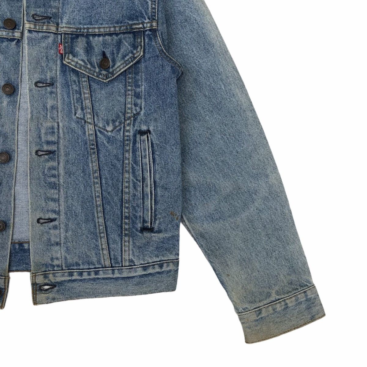 Levi's 🔥Vintage 90s Levi's Trucker Denim Jacket Made In USA Size US S / EU 44-46 / 1 - 7 Thumbnail
