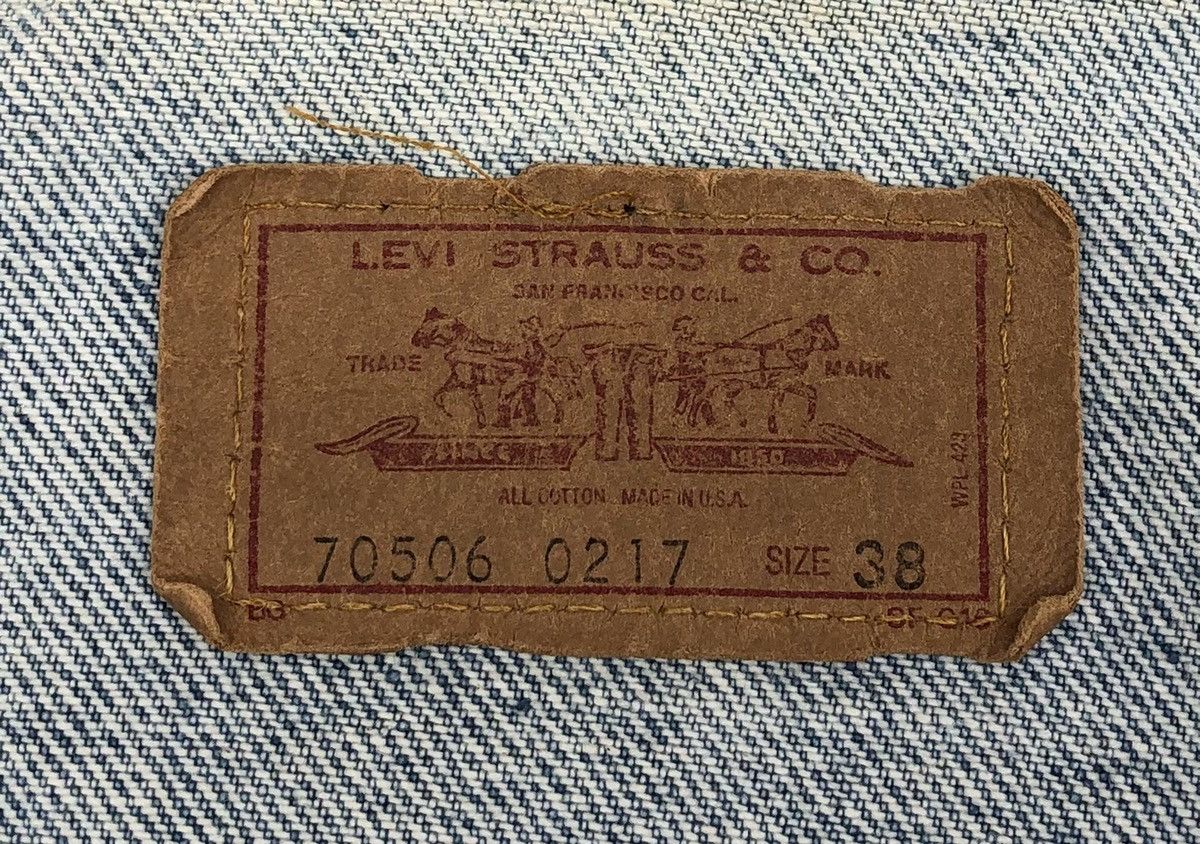 Levi's 🔥Vintage 90s Levi's Trucker Denim Jacket Made In USA Size US S / EU 44-46 / 1 - 14 Thumbnail