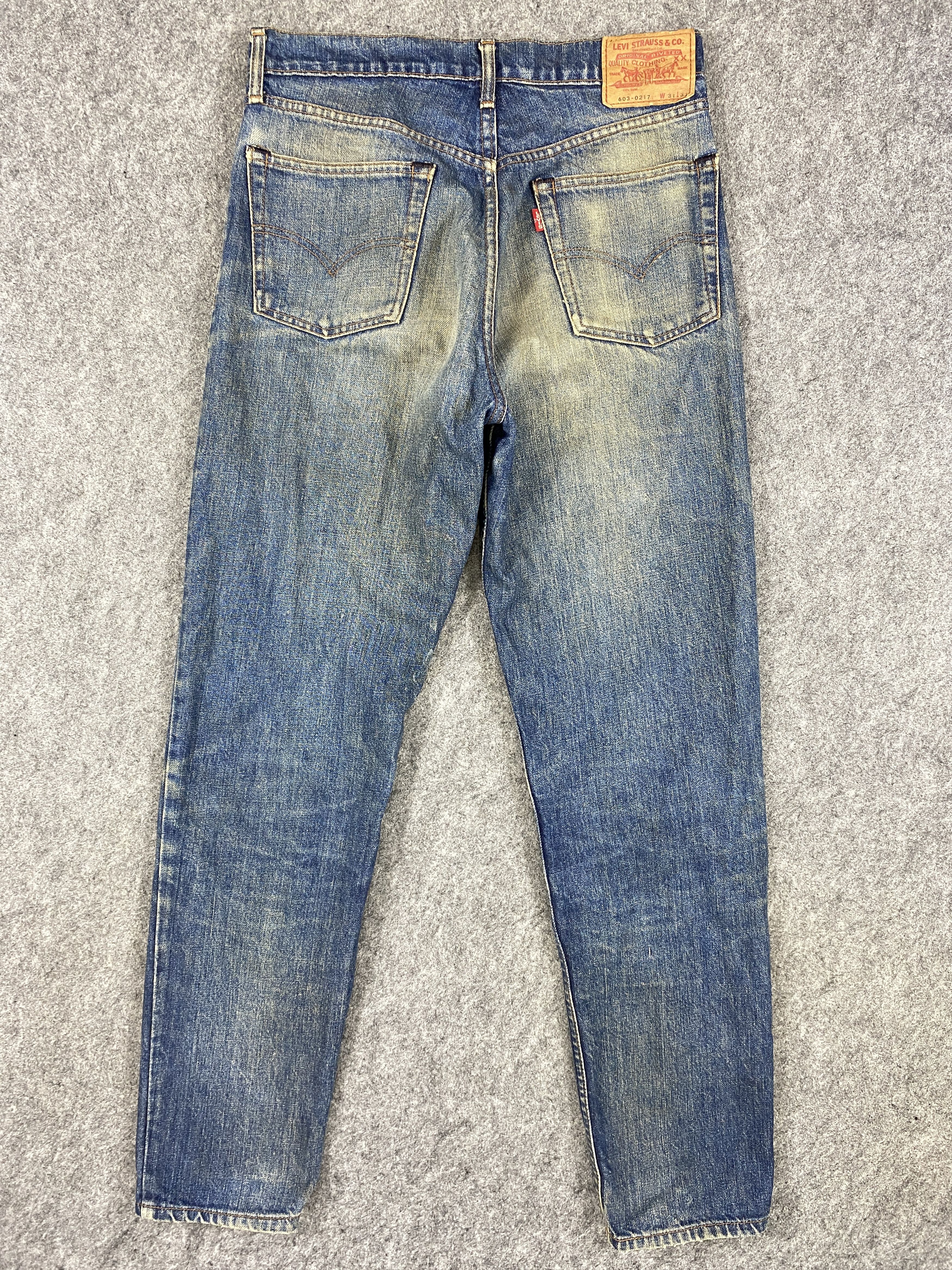 Levi's Blue Distressed Vintage Levi's 603 31x30 Denim -JN1230 Size US 31 - 2 Thumbnail