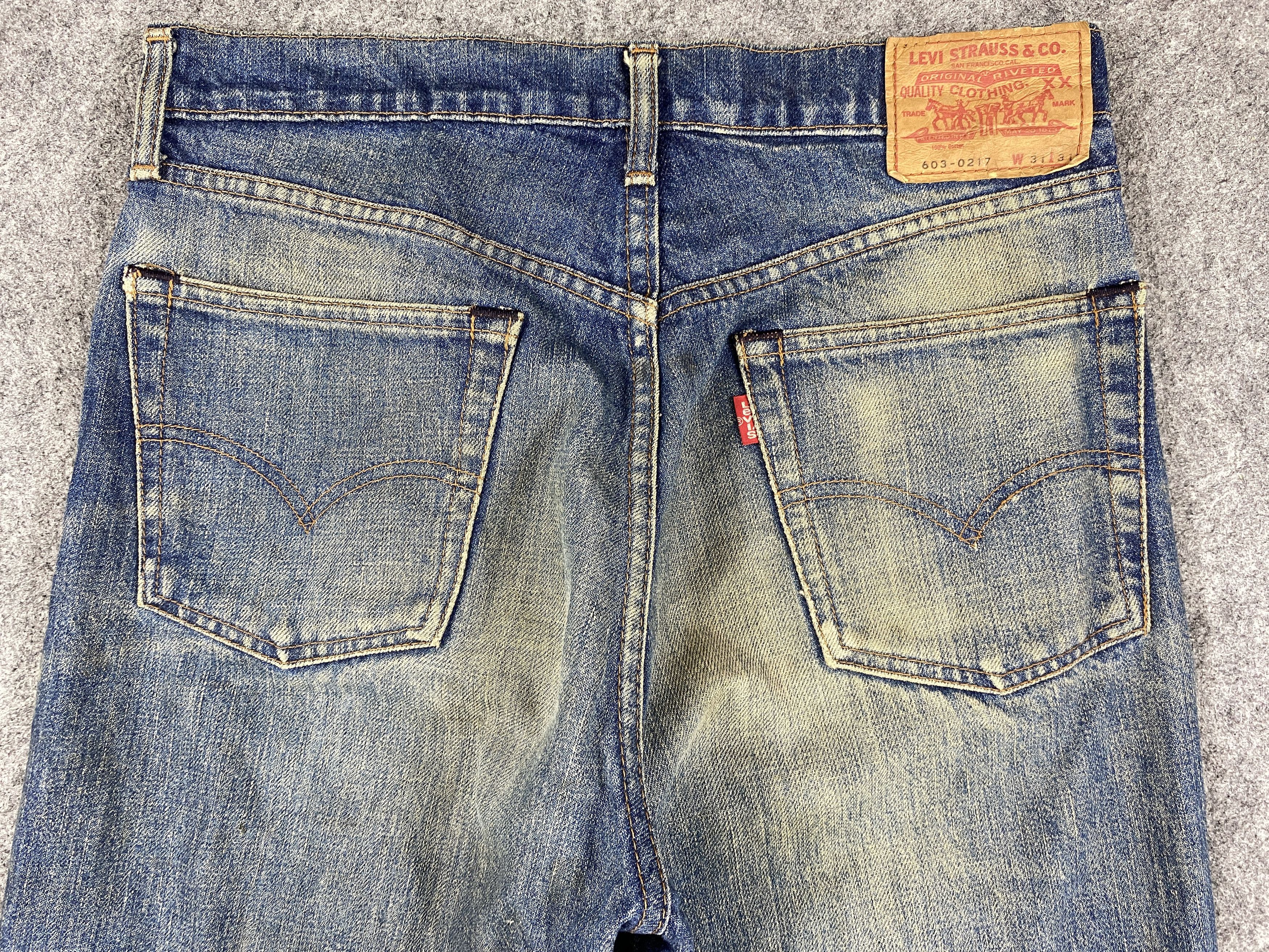 Levi's Blue Distressed Vintage Levi's 603 31x30 Denim -JN1230 Size US 31 - 4 Thumbnail