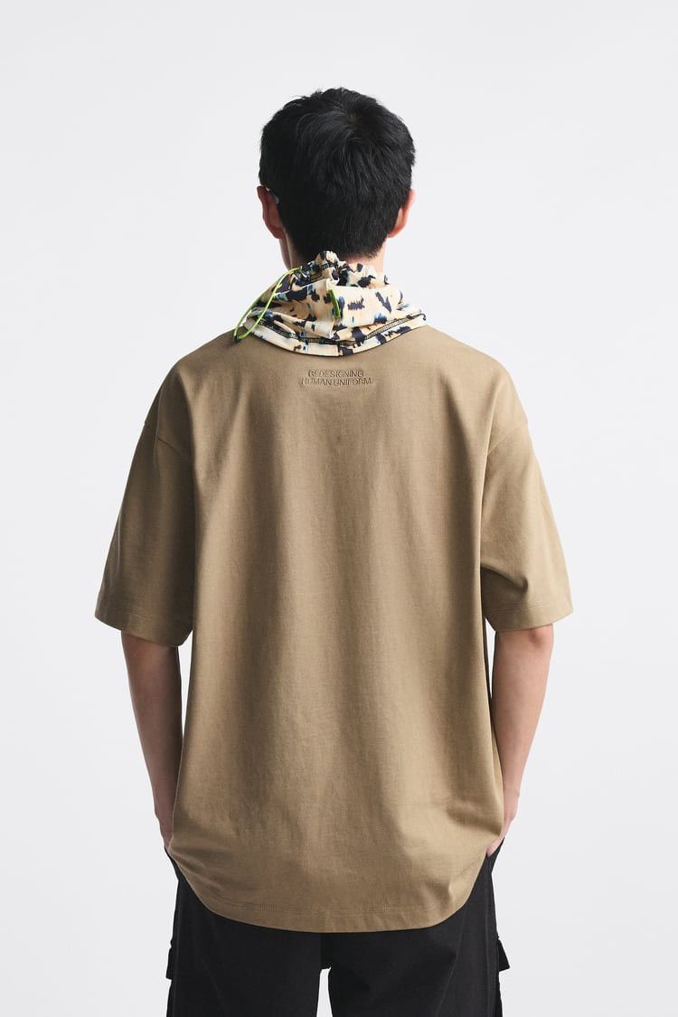 Rhude × Zara RHUDE x Zara NEW T-Shirt taupe brown shirt logo Size US L / EU 52-54 / 3 - 4 Thumbnail