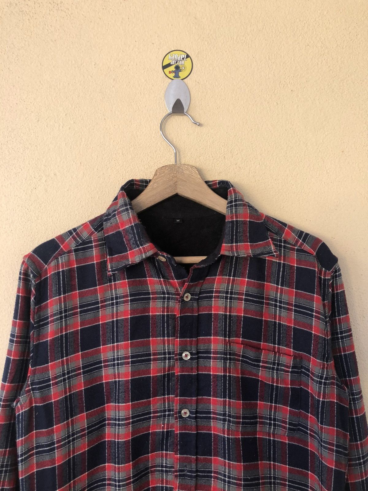 Flannel × Japanese Brand × Vintage Mens Vintage Button Flannel Top Size US L / EU 52-54 / 3 - 2 Thumbnail