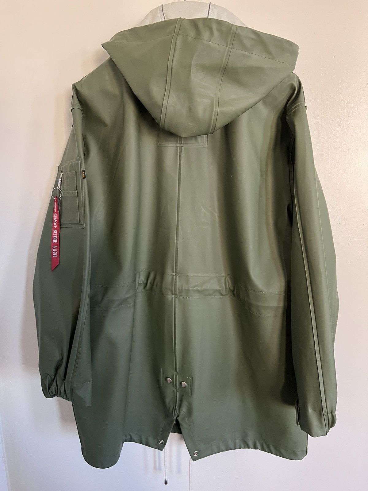Alpha Industries Rare Stutterheim M-59 Fishtail-parka raincoat, L, worn twice Size US L / EU 52-54 / 3 - 11 Thumbnail